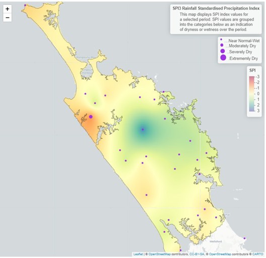 3 Month SPI  Standardised Precipitation Index  Map For September November 2023